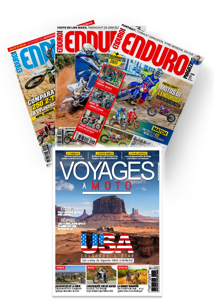 Abonnement couplage Voyages à moto + Enduromag Abonnement couplage Voyages à moto + Enduromag
