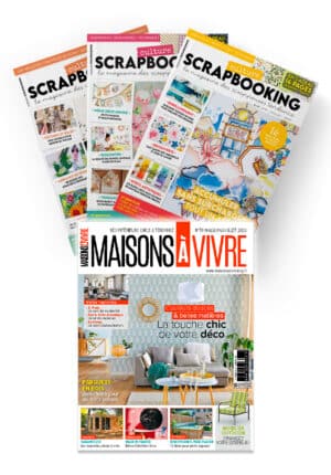 Réabonnement couplage Culture Scrapbooking et Maisons à Vivre