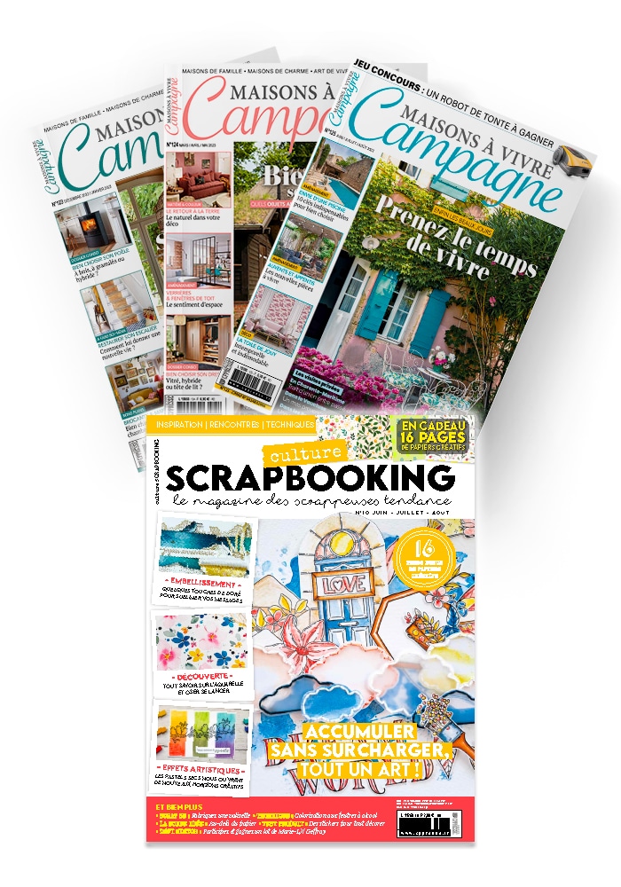 Réabonnement couplage Maisons à Vivre Campagne et Culture Scrapbooking Réabonnement couplage Maisons à Vivre Campagne et Culture Scrapbooking