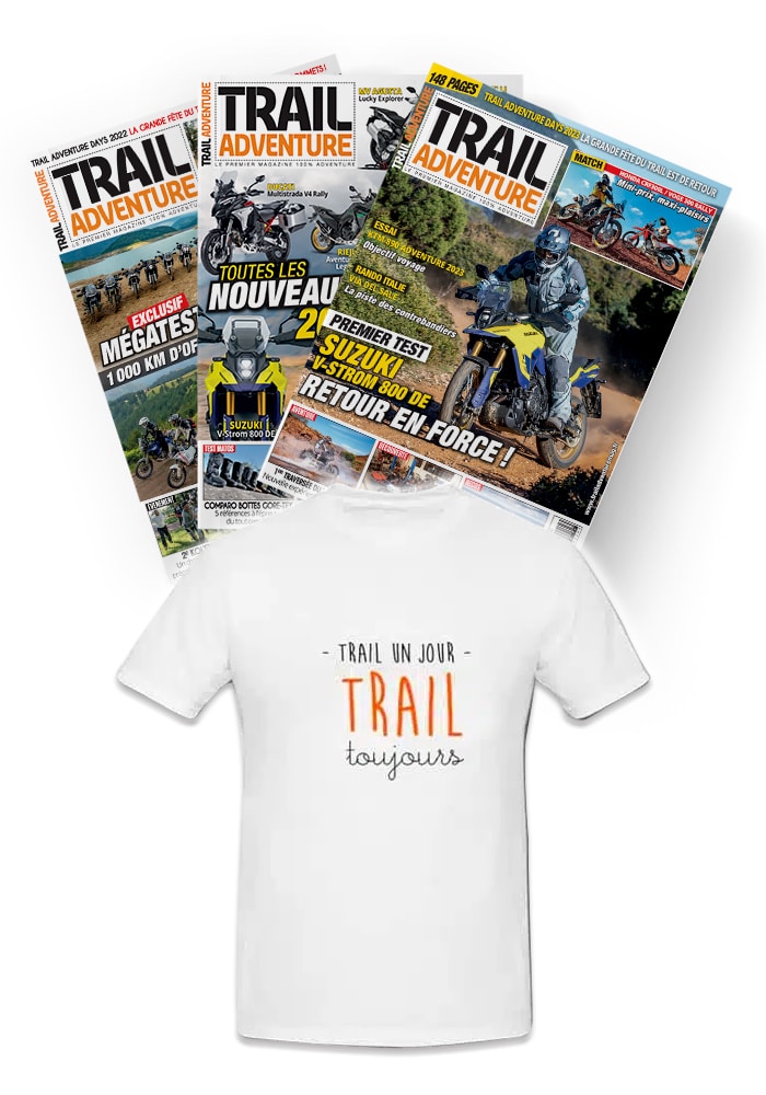 Réabonnement Trail Adventure + T-shirt Trail Réabonnement Trail Adventure + T-shirt Trail