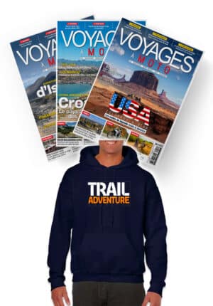 Réabonnement Voyages à Moto + Sweat Trail Adventure