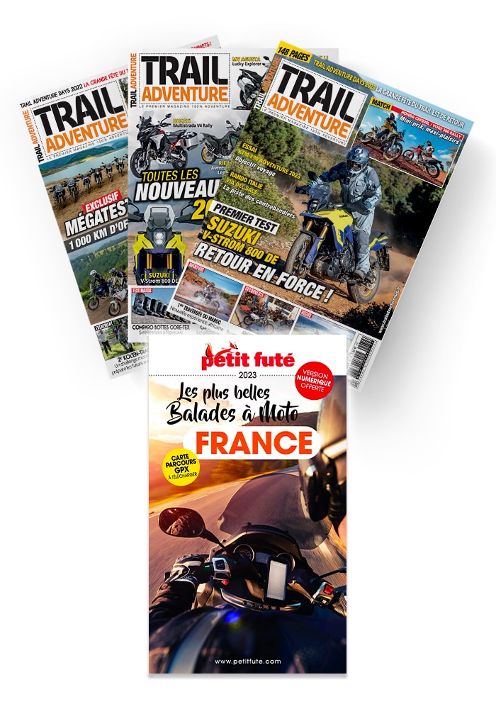 Abonnement Trail Adventure + Guide du Petit Futé Moto 2023 Abonnement Trail Adventure + Guide du Petit Futé Moto 2023