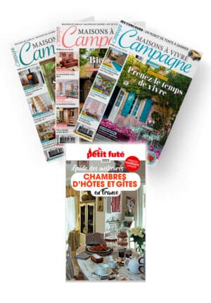 Réabonnement Maisons a vivre campagne + Guide Petit Fute Chambres d'hôtes 2023
