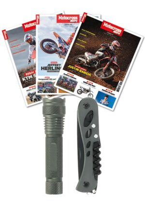 Abonnement Motocross by MX2K + Coffret Lampe & Couteau Multifonctions Akinode