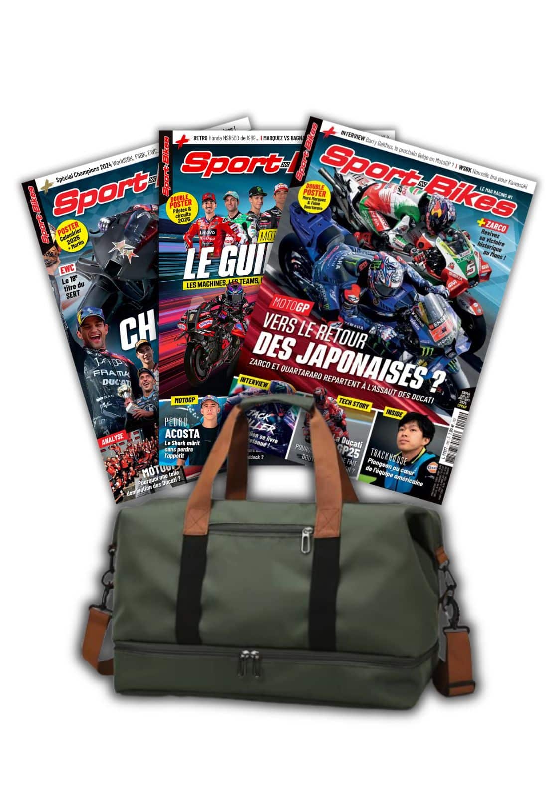 sport-bikes + sac de voyage 2025