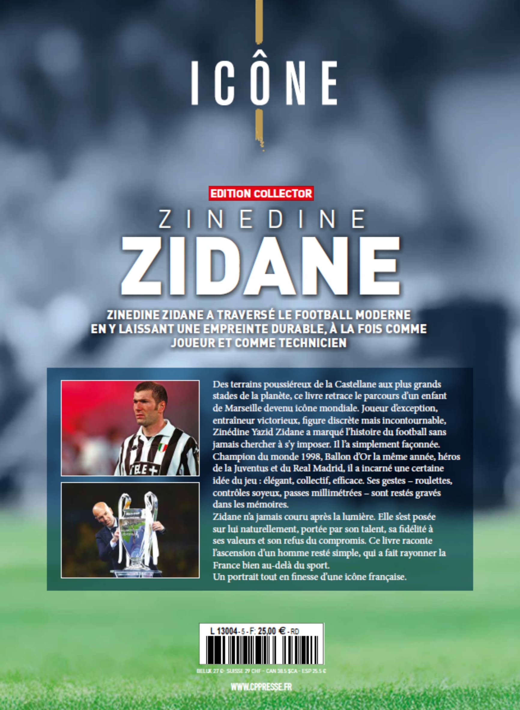 Zinedine Zidane back cover