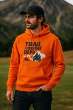 Sweat à capuche orange TAD25