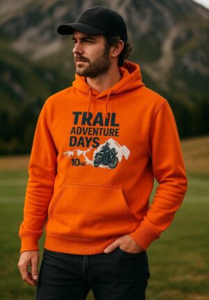 Sweat à capuche orange TAD25