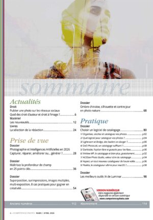 Sommaire Compétence Photo n°111
